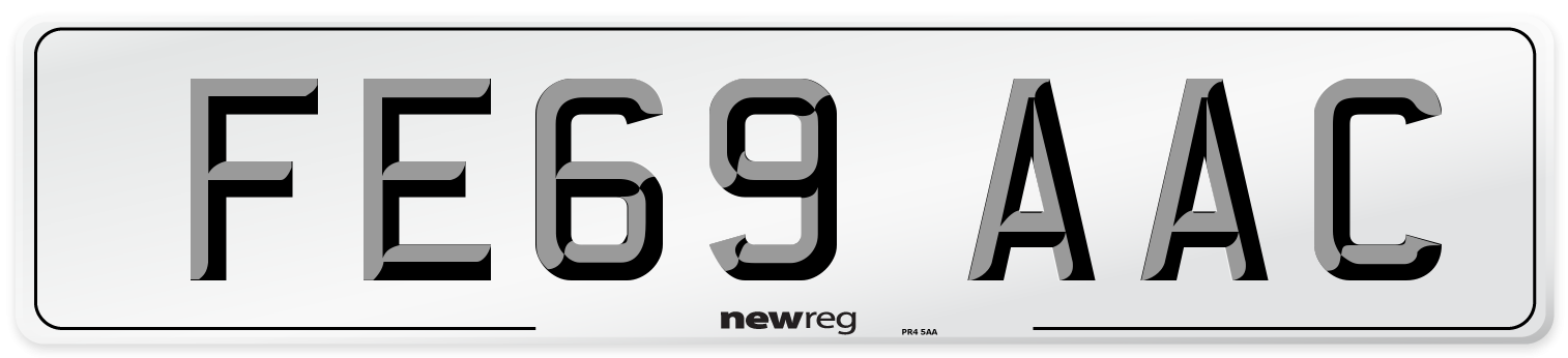 FE69 AAC Number Plate from New Reg